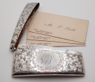 Solid Silver Curved Calling-Card Case Birmingham,1907