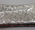 Solid Silver Curved Calling-Card Case Birmingham, CS*FS, 1904