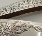 Solid Silver Curved Calling-Card Case  Birmingham,1909