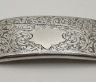 Solid Silver Curved Calling-Card Case  Birmingham,1909