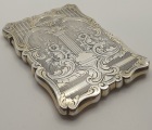 Solid Silver  Calling-Card Case  Birmingham, CW&SD 1854.