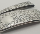 Solid Silver Curved  Calling-Card Case  Birmingham, A&J.Z 1899