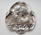 WMF pewter silver-plated Visiting card tray.