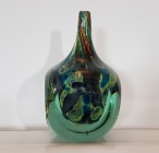 Early 1977 Mdina "Sculptural" bottle with 4 cut Facets Signed by J Said.