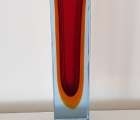 Seguso verti d' art Murano Sommerso Tri Vase.