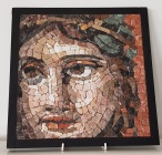 French Modern Mosaic Plaque by Patricia Hourcq.