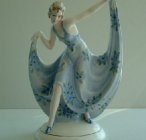 Art Deco 1930's Katzhutte Floral Figurine