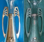 WMF Art Nouveau Arts & Crafts silverplate vase